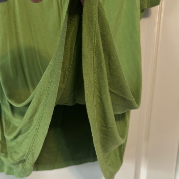 Fred David Green Blouse with Cowl Neck and Relaxed Fit - Picture 6 of 6